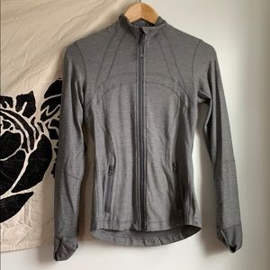 Grey lululemon running jacket